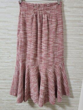 Godwer Mermaid Skirt Tweed Flare